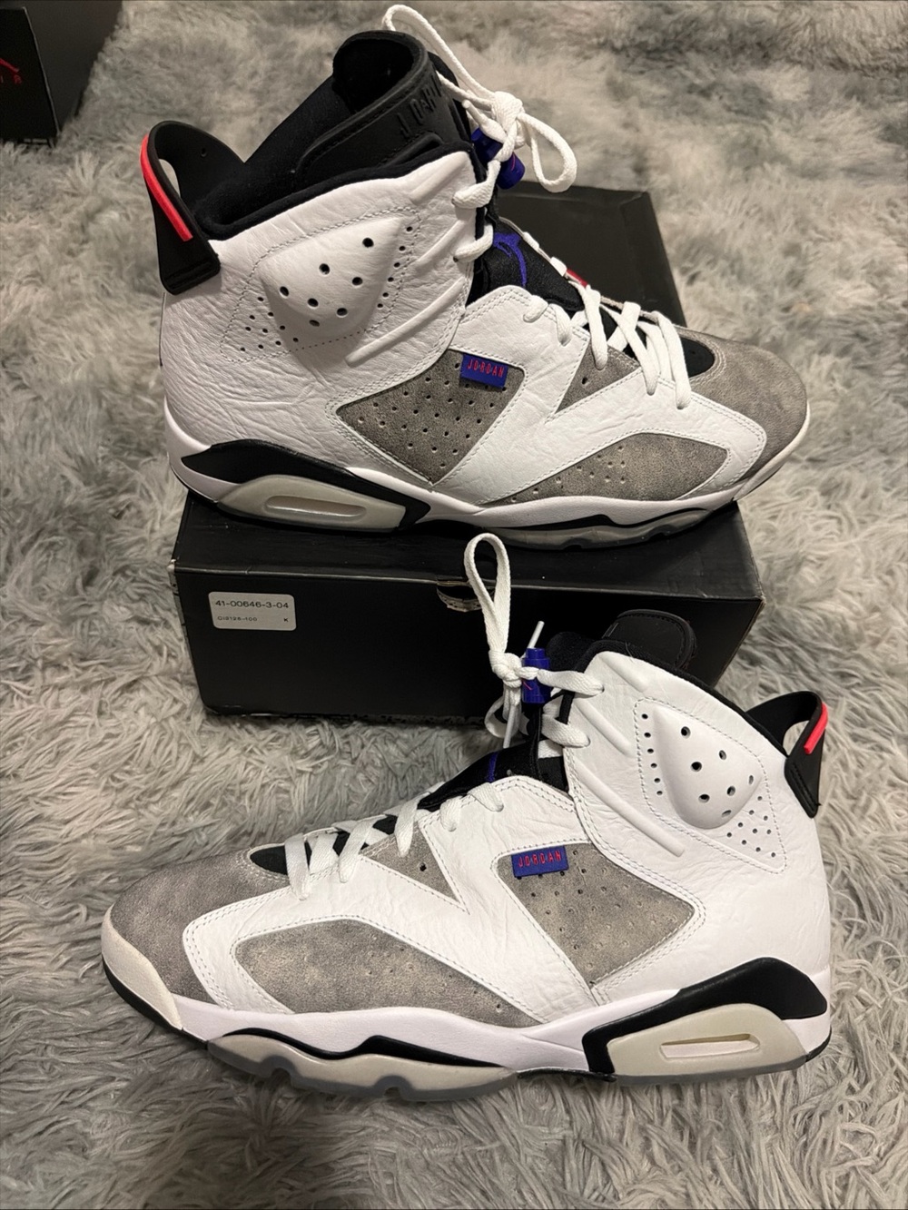 Air Jordan 6 Retro LTR Flint Size 11.5 Grey Blue